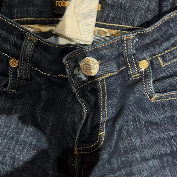 Roberto Cavalli  Made in Italy Denim shorts Fringe Detail Sz 30/34 - Picture 14 of 17